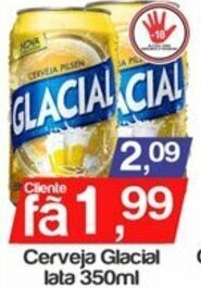 Supermercados Gricki Cerveja Glacial lata 350ml oferta