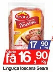 Supermercados Gricki Linguica toscana Seara 1kg oferta