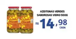 Bahamas Mix Azeitonas verdes saborosas vidro oferta