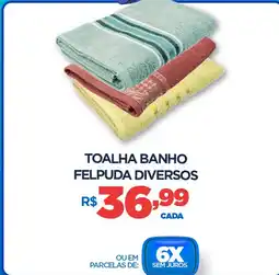 DB Supermercados Toalha banho felpuda diversos oferta