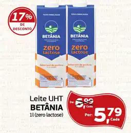 Cometa Supermercados Leite UHT BETÂNIA oferta