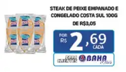 Bahamas Mix Steak de peixe empanado e congelado costa sul oferta