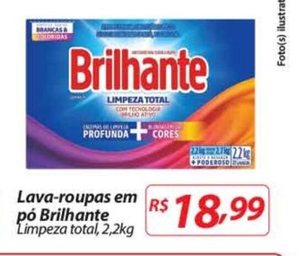 Nacional Lava Roupas em po Brilhante 2.2kg oferta
