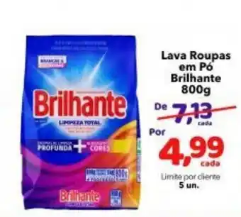 Lopes Supermercados Lava Roupas em po Brilhante 800g oferta