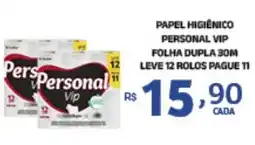 Bahamas Mix Papel higiênico personal vip folha dupla 30m leve 12 rolos pague 11 oferta