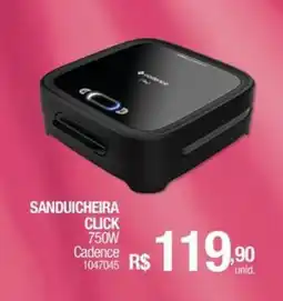 Milium Sanduicheira click 750w Cadence oferta