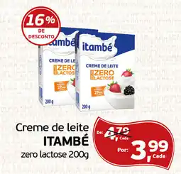 Cometa Supermercados Creme de leite ITAMBÉ zero lactose oferta