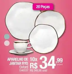 Milium APARELHO DE JANTAR RYO Oxford 1040337 oferta