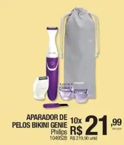 Aparador de pelos bikini genie philips