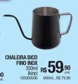 Chaleira bico fino inox