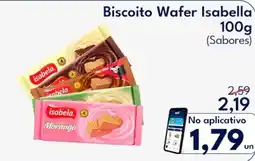 Supermercados Baklizi Biscoito Wafer Isabella oferta