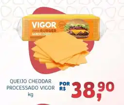 Bergamais Supermercados Queijo cheddar processado vigor oferta