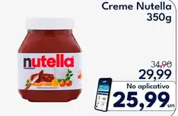 Supermercados Baklizi Creme Nutella oferta