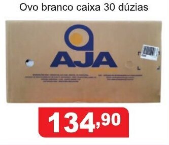 Calvo Atacadista Ovo Branco caixa 30 duzias oferta