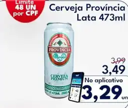 Supermercados Baklizi Cerveja Província Lata oferta