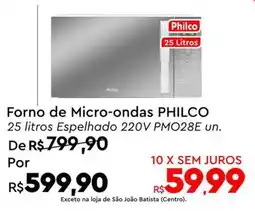 Komprao Atacadista Forno de Micro-ondas PHILCO oferta