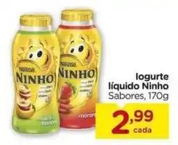 Carrefour Bairro logurte líquido Ninho Sabores, oferta