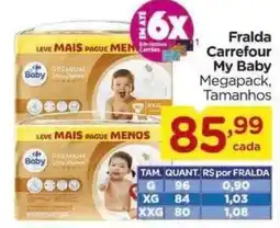 Carrefour Bairro Fralda Carrefour My Baby Megapack, Tamanhos oferta