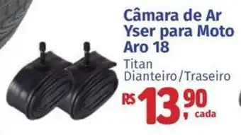 Supermercados Mateus Câmara de Ar Yser para Moto Aro 18 oferta