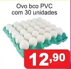 Ovo Bco PVC com 30 unidades