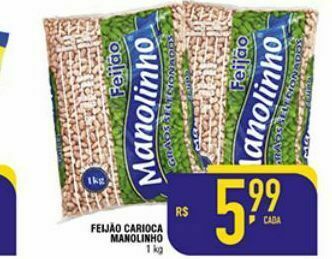 Mercantil Rodrigues Feijão carioca manolinho oferta