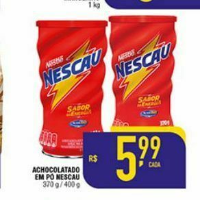Mercantil Rodrigues Achocolatado em pó nescau oferta