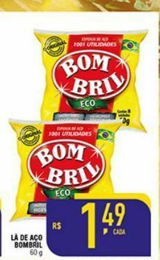 Mercantil Rodrigues Lã de aço bombril oferta