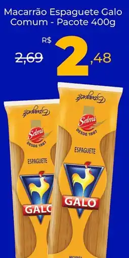 Macarrão Espaguete Galo Comum - Pacote