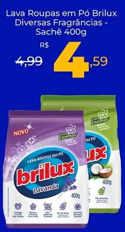 Unicompra Lava Roupas em Pó Brilux Diversas Fragrâncias - Sachê oferta