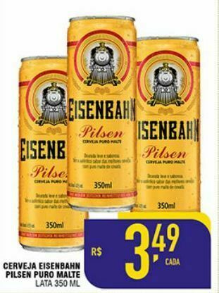 Cerveja eisenbahn pilsen puro malte 350ml