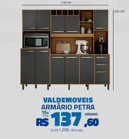 Zema Valdemoveis armário petra oferta