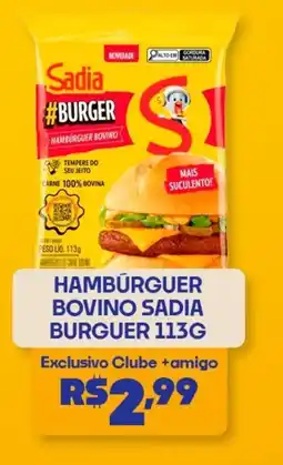 Boa Supermercados Hamburguer bovino sadia burguer oferta