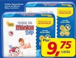 Supermercados Guanabara Fraldas Descartáveis Turma da Mônica Baby Jumbinho oferta