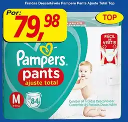 Supermercados Guanabara Fraldas Descartáveis Pampers Pants Ajuste Total Top oferta