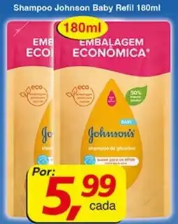 Supermercados Guanabara Shampoo Johnson Baby Refil oferta