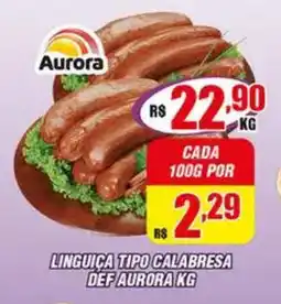 Violeta Supermercados Linguiça tipo calabresa def aurora oferta