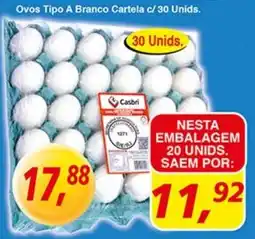 Supermercados Guanabara Ovos Tipo A Branco Cartela oferta