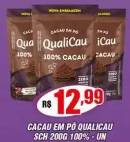 Cacau em pó qualicau sch 100%-un