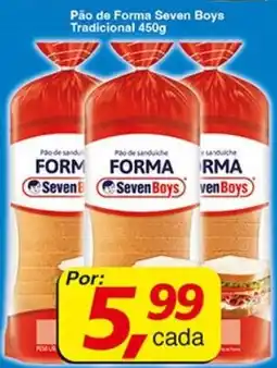Supermercados Guanabara Pão de Forma Seven Boys Tradicional oferta