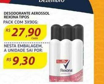 Assaí Atacadista Desodorante Aerossol Rexona Tipos oferta