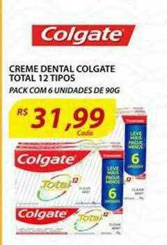Assaí Atacadista Creme Dental Colgate Total 12 Tipos oferta