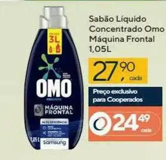 Coop Sabão Liquido Concentrado Omo Máquina Frontal oferta