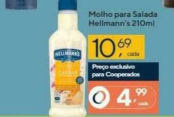 Coop Molho Para Salada Hellmann's oferta