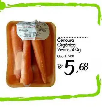 Giassi Supermercados Cenoura Orgânica Vivaris oferta