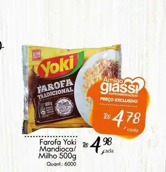 Giassi Supermercados Farofa Yoki Mandioca Milho oferta