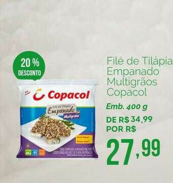 Oba Hortifruti Filé De Tilápia Empanado Multigrãos Copacol 20% Desconto oferta