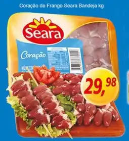 Supermercados Guanabara Coração de Frango Seara Bandeja oferta