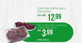 Oba Hortifruti Uva Vermelha Sem Semente oferta