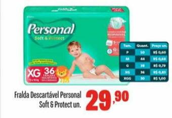 Rede Top Fralda Descartável Personal Soft & Protect oferta