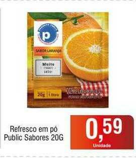 Supermercado Bem Barato Refresco Em Pó Public Sabores oferta